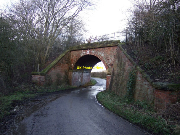 Photo 6"x4" Disused railway bridge over Haggit Hill Lane Crathorne c2012