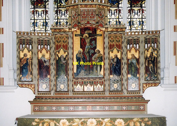 Photo 6"x4" St Andrew, Halstead - Reredos Halstead\/TL8130 c1999