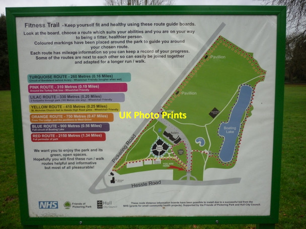 Photo 6"x4" The Fitness Trail in Pickering Park, Hull Hessle\/TA0326 c2012