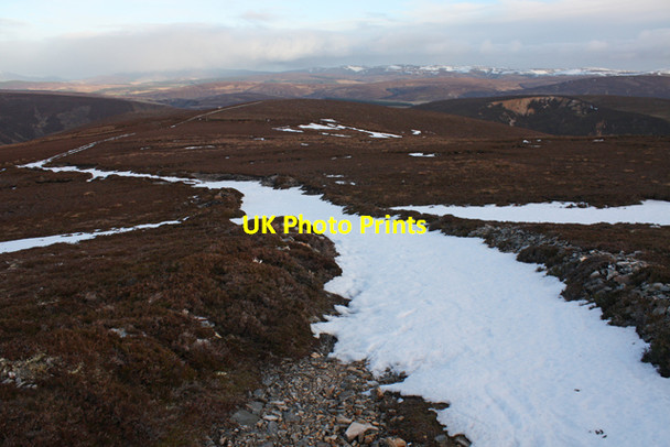 Photo 6"x4" Snow filled track on Geal Charn Beag Carn Ruadh-bhreac c2012