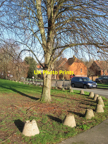 Photo 6"x4" Anti-Tank Buoys, Alfriston Recreation Ground Alfriston c2013