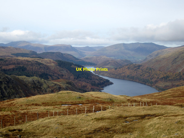 Photo 6"x4" Looking north from the summit of Steel Fell towards Thirlmere Town Head\/NY3309 c2012