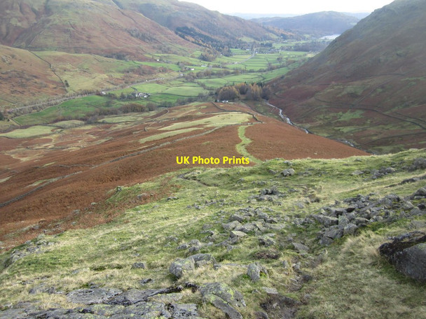 Photo 6"x4" The path down from Steel Fell Town Head\/NY3309 c2012