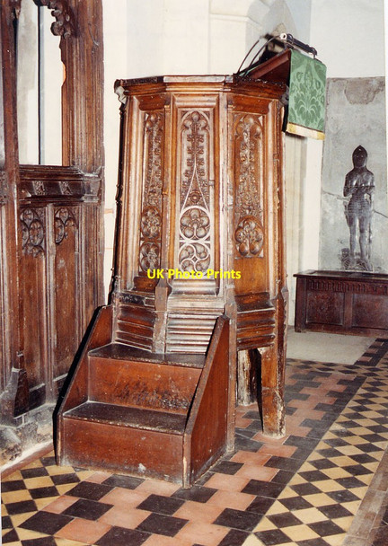 Photo 6"x4" St Mary the Virgin, Wendens Ambo - Pulpit Wendens Ambo c1993