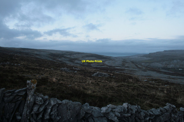 Photo 6"x4" Limestone Pavements on a hillside Craggagh c2012