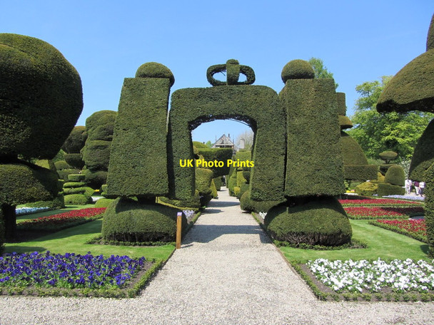 Photo 6"x4" Levens Hall - Topiary Garden Causeway End\/SD4885 c2012