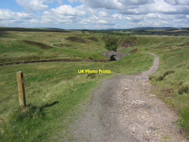 Photo 6"x4" Track leading down to Garpel Bridge, southwest of Muirkirk Smallburn\/NS6826 c2012