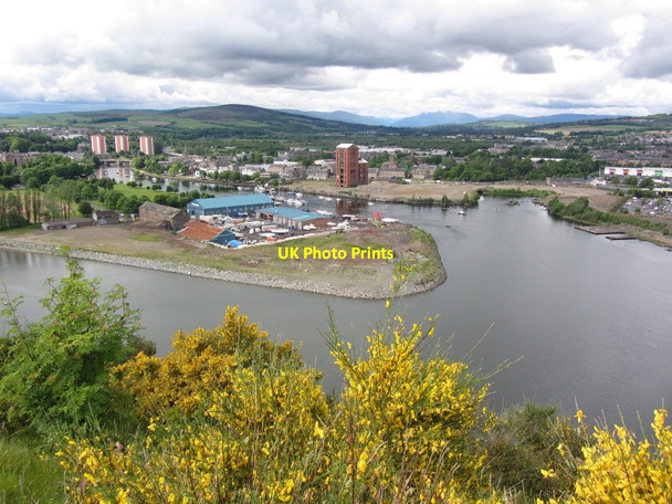Photo 6"x4" Dumbarton & the River Leven from Dumbarton Castle Dumbarton c2012