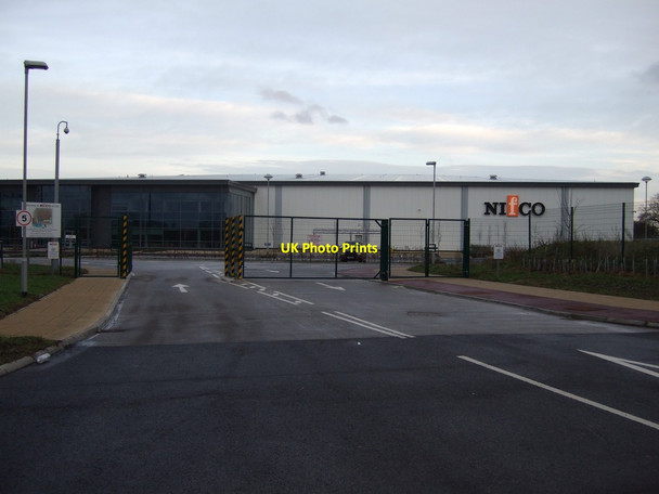 Photo 6"x4" Factory entrance of Durham Lane Eaglescliffe c2013