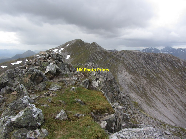 Photo 6"x4" On the summit of Stob Coire na Ceannain - View to Stob Choire Claurigh Stob Coire na Ceannain c2012