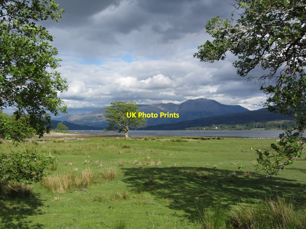 Photo 6"x4" View of Loch Eil & Ben Nevis from Fassfern Fassfern\/An Fasadh Fearna c2012