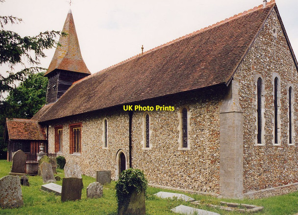 Photo 6"x4" St Mary the Virgin, Broxted Church End\/TL5727 c1998