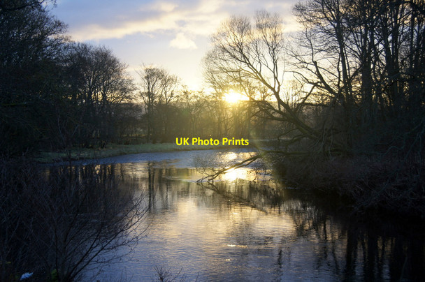 Photo 6"x4" Sunrise over the River Ericht at Mains of Rattray Rosemount\/NO1943 c2013