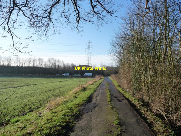 Photo 6"x4" Hungate Lane and the M62 Methley Lanes c2013