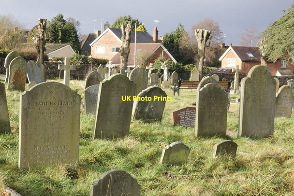Photo 6"x4" Seat in the Cemetery Newbury\/SU4767 c2012