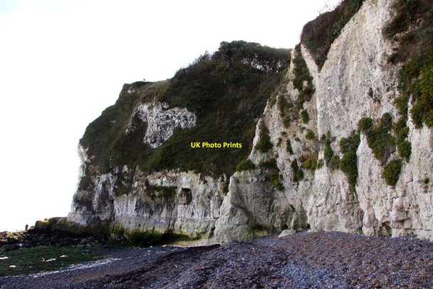 Photo 6"x4" The cliffs at Ness Point St Margaret's at Cliffe c2012