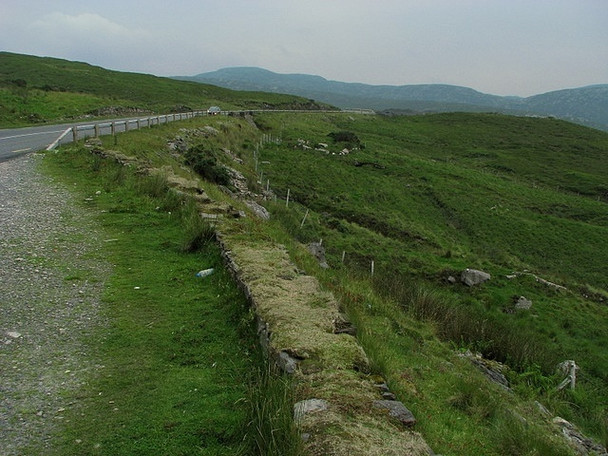 Photo 6"x4" Road and hillside near Dunlewy Money Beg c2008