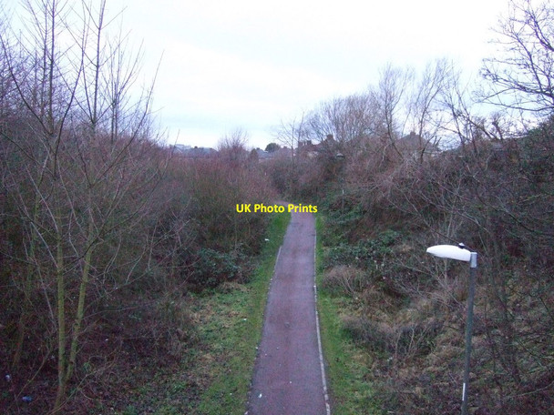Photo 6"x4" Cycle trail on dismantled railway, Stockton Stockton-on-Tees c2013