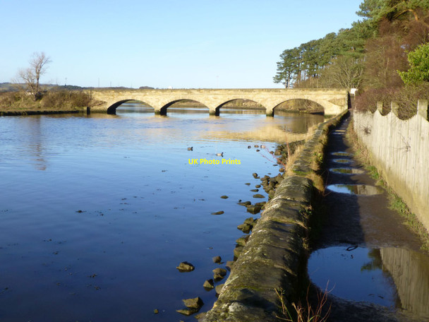 Photo 6"x4" Duchess Bridge crossing the estuary of the River Aln Alnmouth c2013