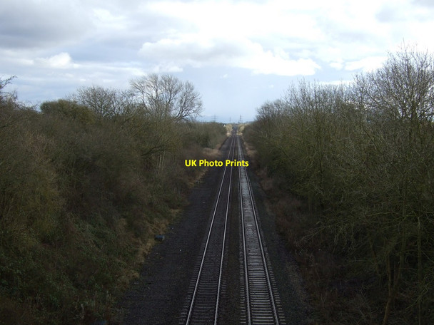 Photo 6"x4" Railway heading east Stillington\/NZ3723 c2013