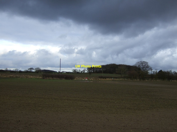 Photo 6"x4" Farmland near the railway Elstob c2013