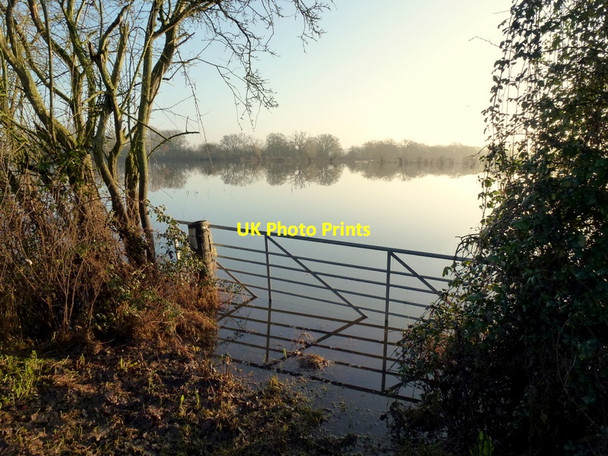 Photo 6"x4" Flooded Tirley Marsh, 2 Tirley c2013