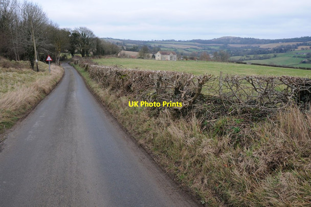 Photo 6"x4" Country road to the north of Edge Horsepools c2013