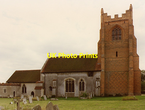 Photo 6"x4" St Mary, Gestingthorpe Gestingthorpe c1996