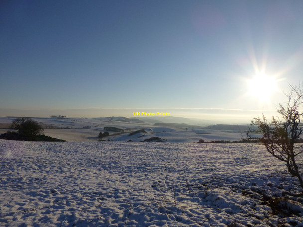 Photo 6"x4" View across Foxhole Hill  South Charlton c2013