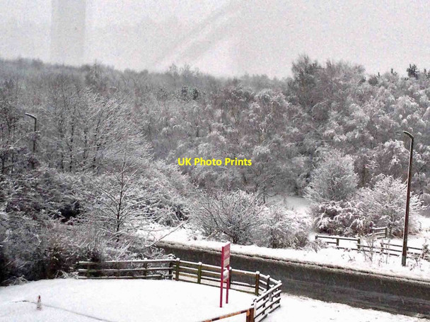 Photo 6"x4" Bradberry Balk Lane is free of snow Low Valley c2013