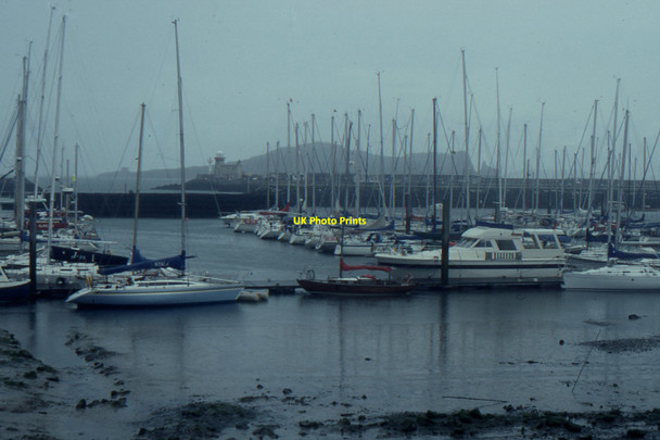 Photo 6"x4" Howth Harbour, with Ireland's Eye beyond Howth c1993