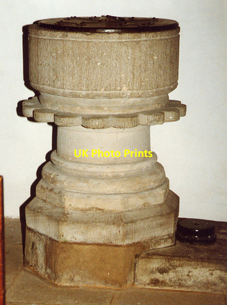 Photo 6"x4" St Mary, St Briavels - Font Lower Meend c1997