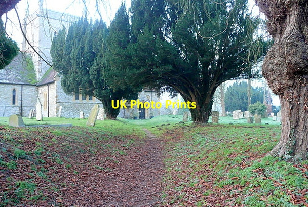 Photo 6"x4" The church path Alderminster c2013