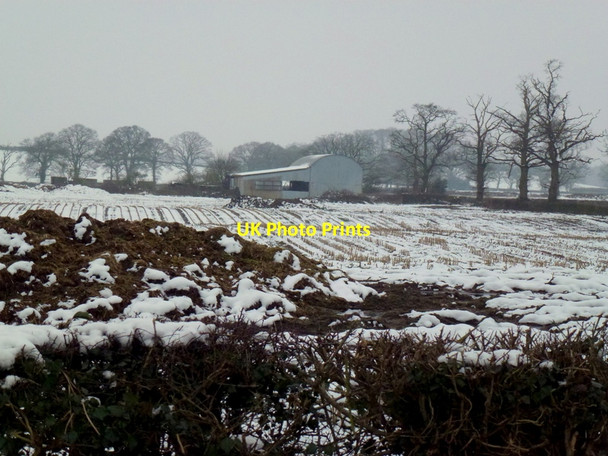 Photo 6"x4" View to a dutch barn Huntley\/SO7219 c2013