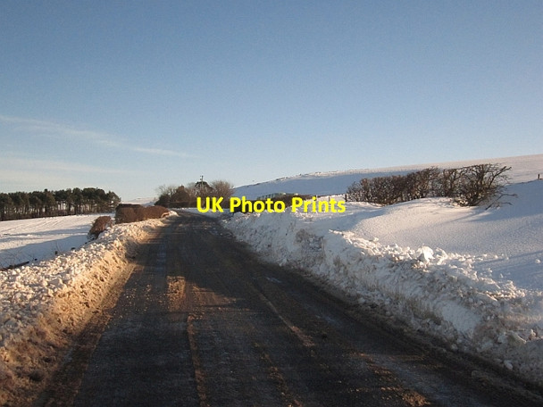 Photo 6"x4" Snowdrifts on the A1107 Old Cambus c2013