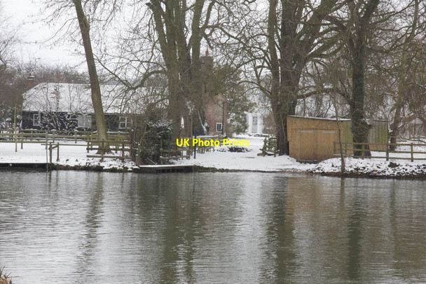 Photo 6"x4" Lane across the river North Stoke\/SU6186 c2013