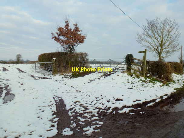 Photo 6"x4" Footpath from Micklefield Little Welland c2013