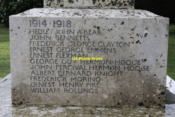 Photo 6"x4" List of the fallen Rotherfield Peppard c2013