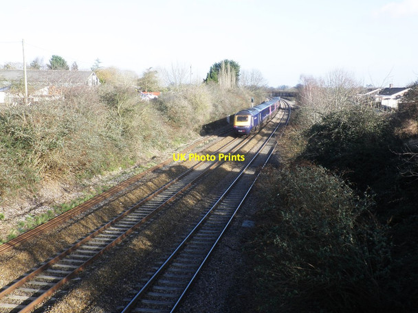 Photo 6"x4" London bound train passes Creech St Michael Creech St Michael c2013