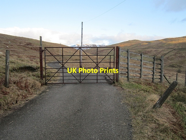 Photo 6"x4" Gate, road to Braeleny Kilmahog c2013