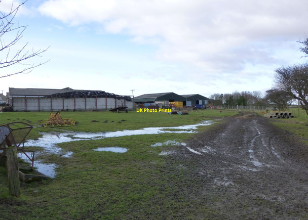 Photo 6"x4" Muddy field at High Chibburn Widdrington c2013