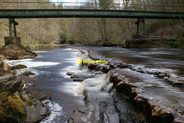 Photo 6"x4" Footbridge over the Irthing Gilsland\/NY6366 c2012