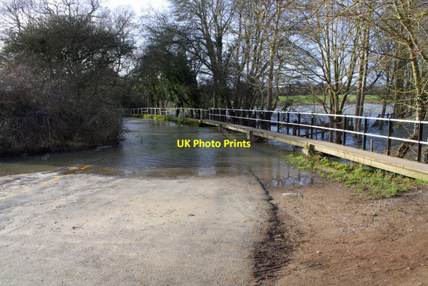 Photo 6"x4" Flooded Sandford Lane Sandford-on-Thames c2013
