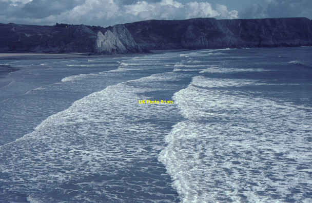 Photo 6"x4" Three Cliffs Bay Penmaen\/SS5388 c1964