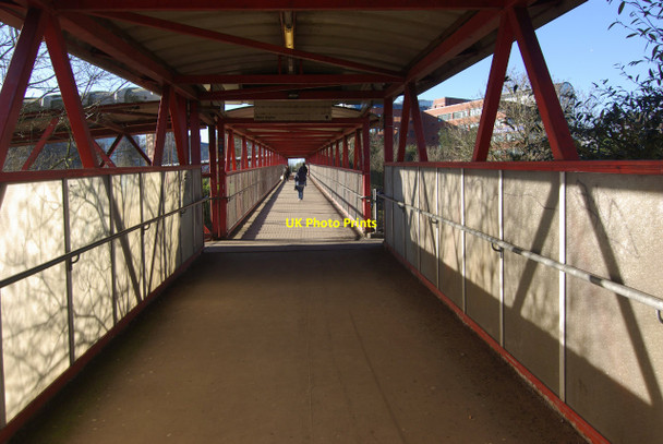 Photo 6"x4" Footbridge at Telford Central Station Telford c2013