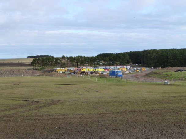 Photo 6"x4" Middlemoor Wind Farm temporary site compound North Charlton c2013