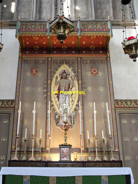 Photo 6"x4" St Michael, Camden Road - Reredos Camden Town c2013