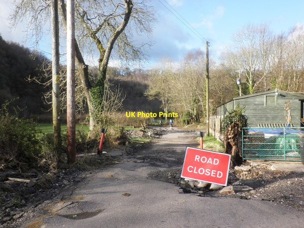 Photo 6"x4" Flood damaged road, Cove Cove\/SS9519 c2013