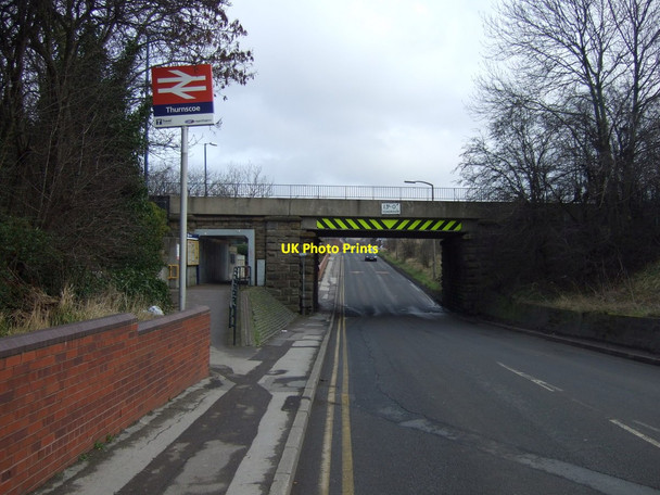 Photo 6"x4" Railway bridge over Station Road, Thurnscoe Thurnscoe c2013