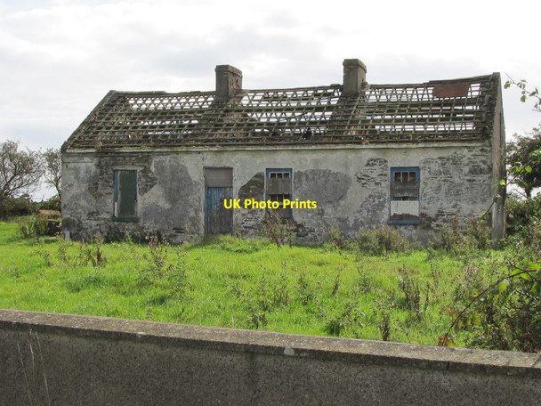 Photo 6"x4" Derelict building on the western outskirts of Kilclief Ballyhornan c2011